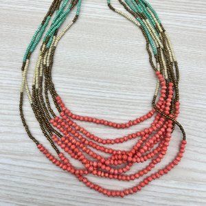 Paper bead Statement Necklace